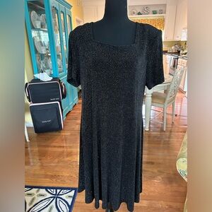 The Avenue Women's Size 14 Black Sparkle Dress Sz 14W
